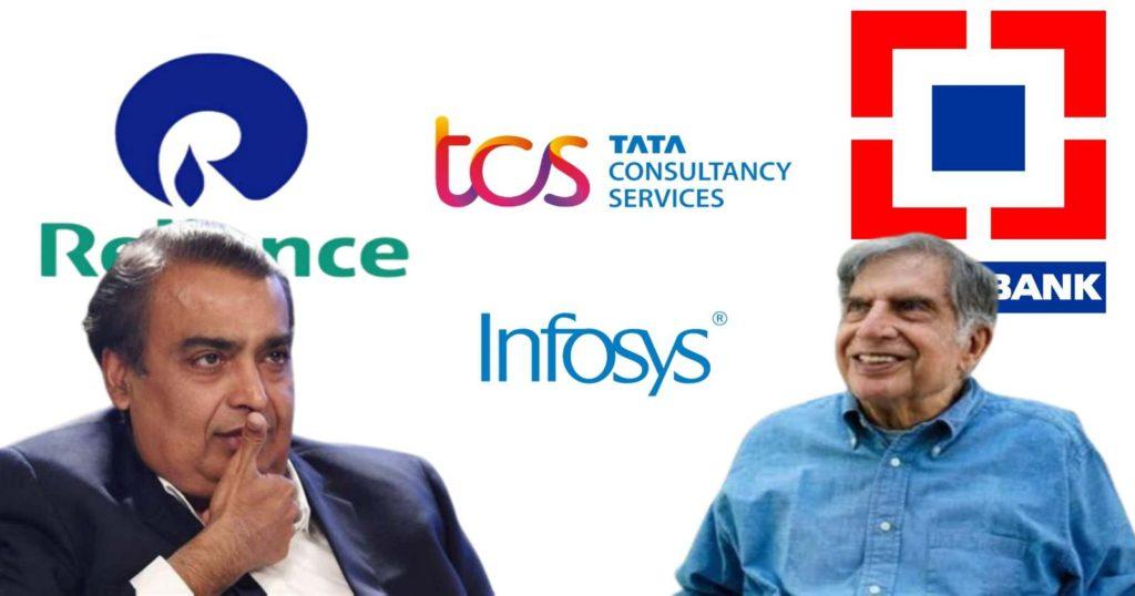 বাজারে মূলধন অনুযায়ী ভারতের বৃহত্তম ১০ টি কোম্পানি কোনগুলি? / Top 10 companies in India by market capitalization